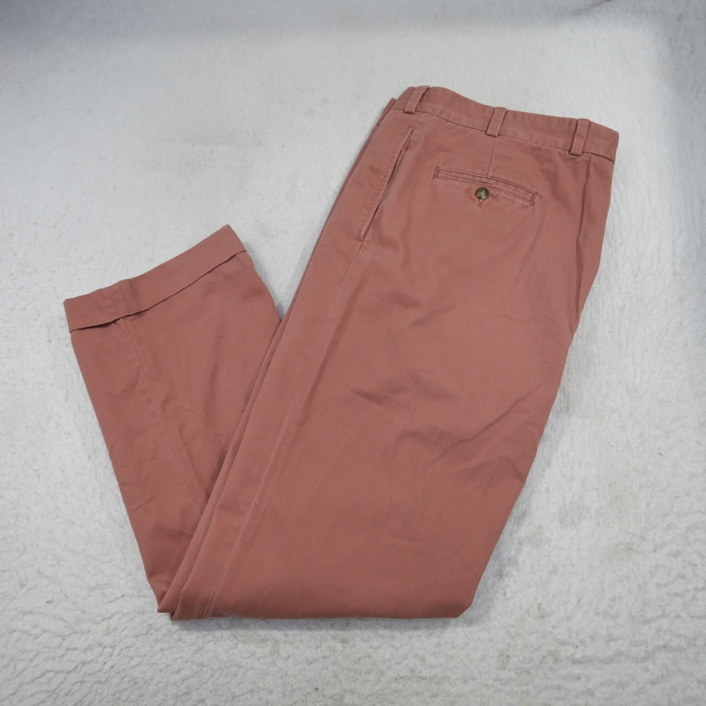 Bills Khakis M2 Chino Pants Mens 38 x 32" Pink Cuffed Flat Front Made in USA